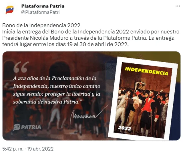 Bonos abril 2023: ¿Qué bonos están llegando HOY? | Anuncio de Maduro hoy | último Bono de la Patria | Cronograma de pagos del bono | que bonos caen hoy | Bonos hoy | bono 19 de abril | Venezuela | LRTMP