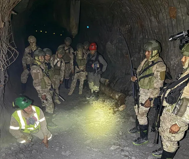 En un operativo conjunto contra actividades delictivas, se destruyeron bocaminas, motores y otros bienes. Foto: Difusión En un operativo conjunto contra actividades delictivas, se destruyeron bocaminas, motores y otros bienes. Foto: Difusión