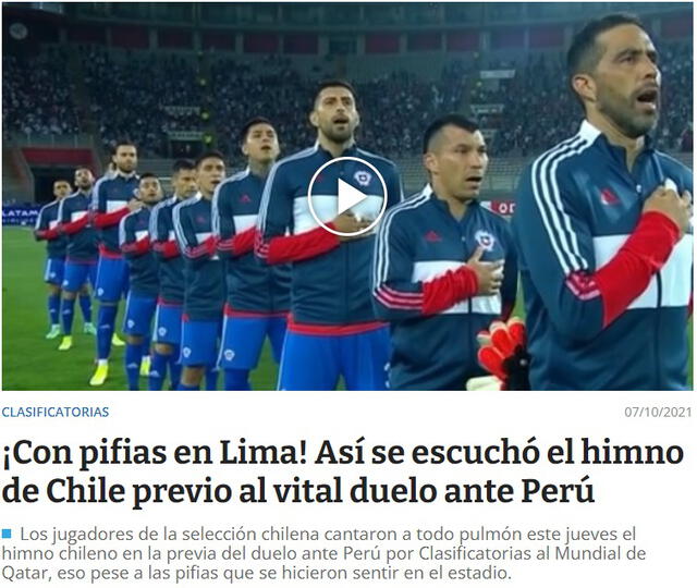 Así informó la prensa chilena sobre las pifias a su himno. Foto: captura de Al aire libre