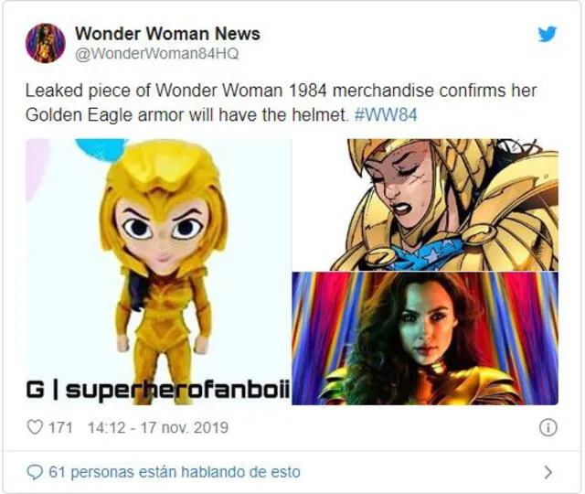 Se filtra posible look de Wonder Woman 1984