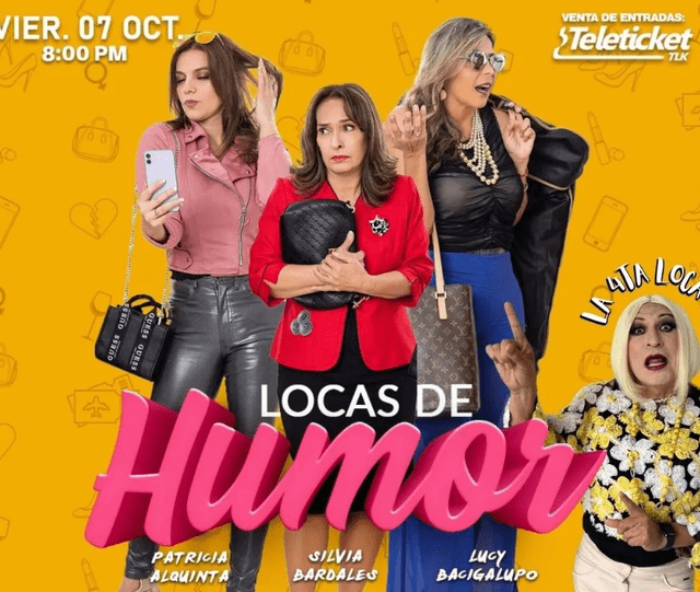 Lucy Bacigalupo en la obra "Locas de Humor". Foto: Instagram