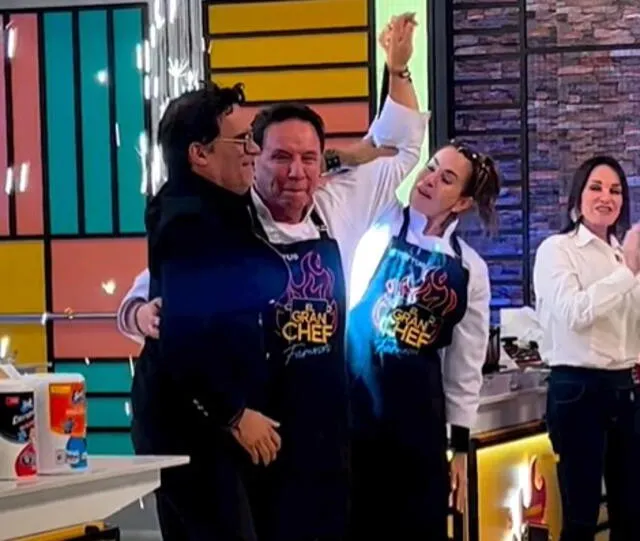 El compañerismo estuvo presente en el set de "El gran chef: famosos". Foto: captura Instagram/El gran chef: famosos   