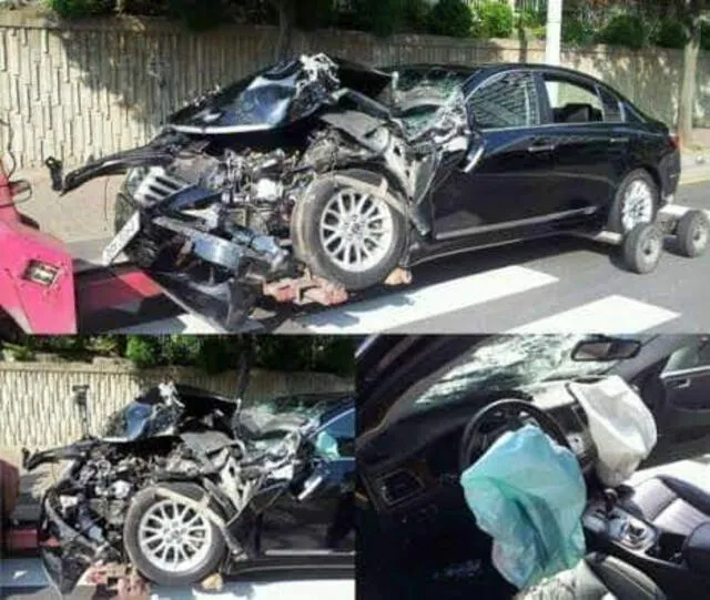  Accidente de Lee Min Ho. Foto: Facebook/Actor Lee Minho 이민호   