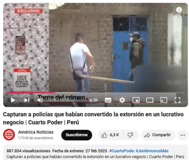  Video corresponde a un reporte de Cuarto Poder divulgado el 26 de febrero de 2023. Foto: captura en YouTube / América TV.<br><br>    