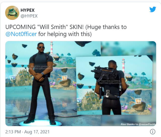 Skin de Will Smith de Fortnite