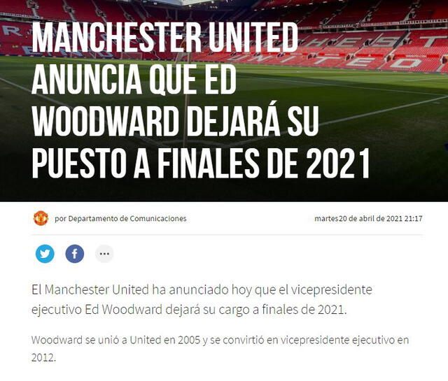 Manchester United planea abandonar el proyecto de la Superliga Europea.