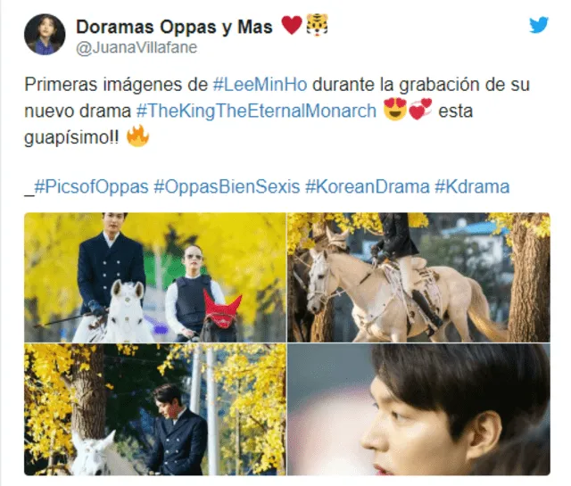 Primeras imágenes del nuevo dorama de Lee Min Ho fueron compartidas en las redes sociales.