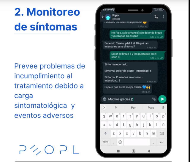 Han desarrollado un asistente oncológico virtual llamado Pipo, que ayuda a los pacientes a aliviar la carga operativa del cáncer.