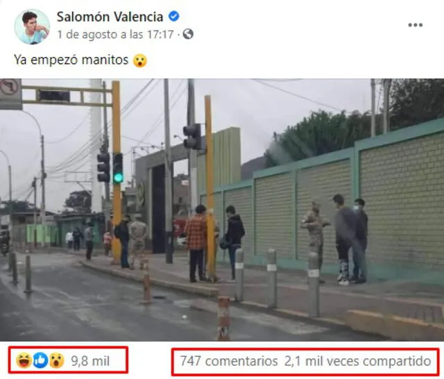 Imagen viralizada donde se desliza que el reclutamiento del servicio militar obligatorio ya habría empezado. FOTO: Captura de Facebook.