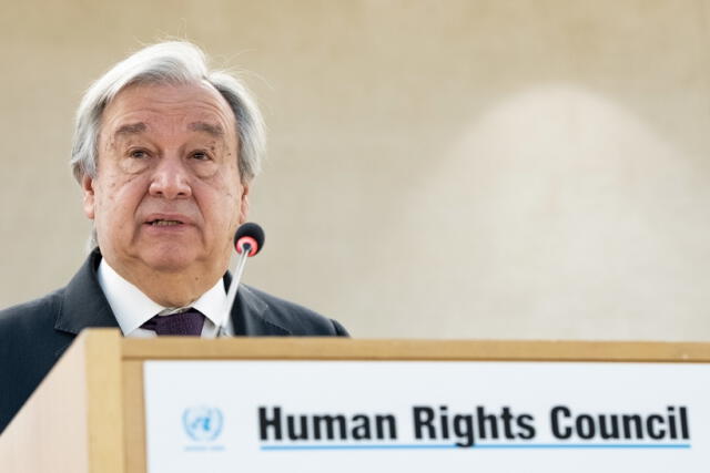 El secretario general de la ONU, António Guterres, estableció el caso de El Esequibo, entre Venezuela y Guyana, a la Corte Internacional de Justicia (CIJ). Foto: Twitter/António Guterres.