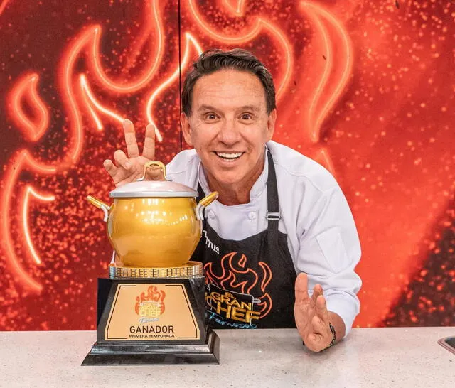 Ricardo Rondón venció a Karina Calmet en la final de "El gran chef: famosos". Foto: Instagram/El gran chef: famosos   