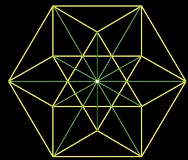 El dibujo encierra una estructura perfectamente equilibrada de tetraedros. Foto: Mac Sweeney El dibujo encierra una estructura perfectamente equilibrada de tetraedros. Foto: Mac Sweeney
