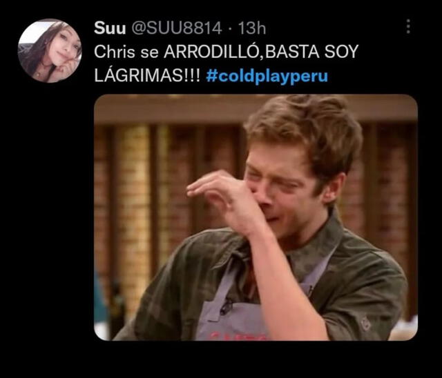 Memes tras la llegada de Coldplay a Lima, Perú. Foto: captura Twitter