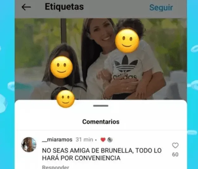  Ana Paula Consorte dio like a este mensaje sobre Brunella Horna. Foto: América TV   