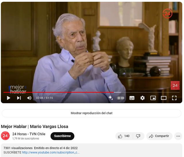  Información imprecisa sobre Mario Vargas Llosa. Foto: captura en X.&nbsp;&nbsp;<br><br>    