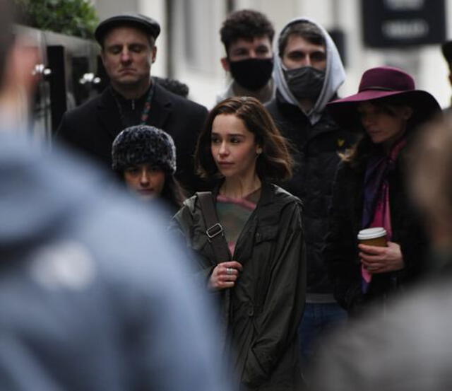 Emilia Clarke en el set de Secret Invasion. Foto: The Direct