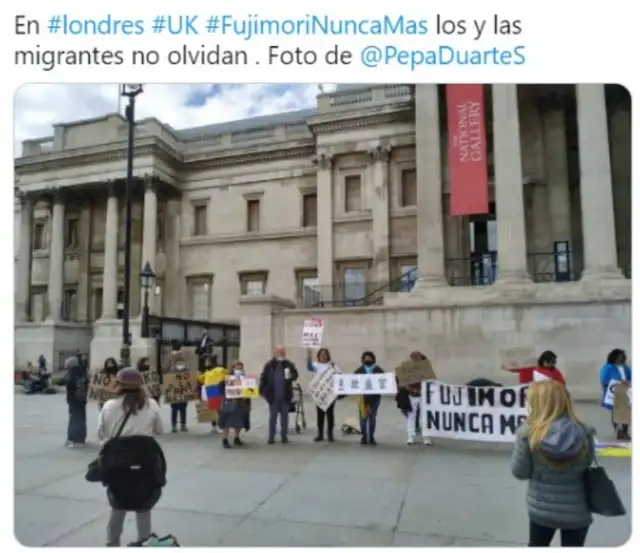 Marcha contra Keiko en Inglaterra