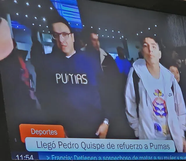 Medios mexicanos llaman Pedro a Piero Quispe. <strong>Foto: captura</strong>   