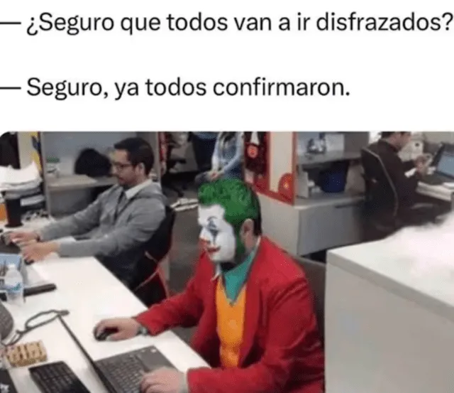  Usuarios compartieron divertidos memes en Halloween. Foto: X    