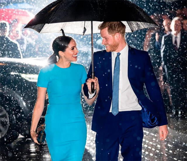Toman icónica foto a Meghan Markle y el príncipe Harry a su regreso a Londres. Foto: Instagram