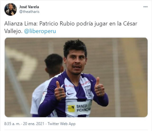 Patricio Rubio Alianza Lima