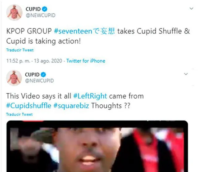 CUPID acusa a SEVENTEEN de sampling sin créditos en la canción "Left & Right"