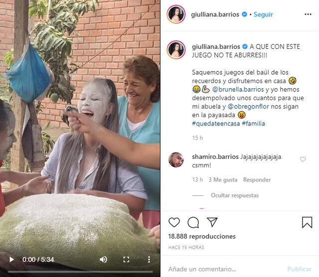 Giulliana Barrios en Instagram