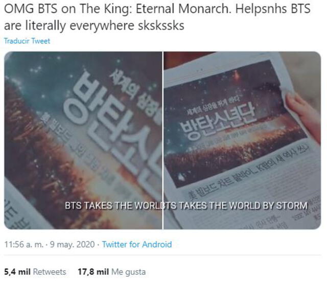 BTS ,The king: Eternal monarch, ARMY