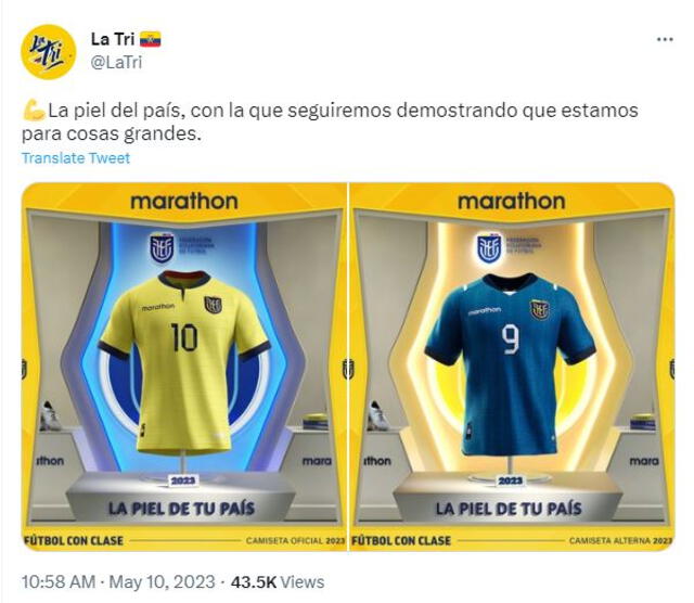 Nueva camiseta de Ecuador Mundial 2026