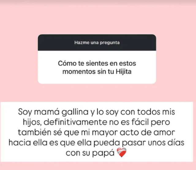 Respuesta de Samahara Lobatón a usuaria. Foto: Instagram. Respuesta de Samahara Lobatón a usuaria. Foto: Instagram.
