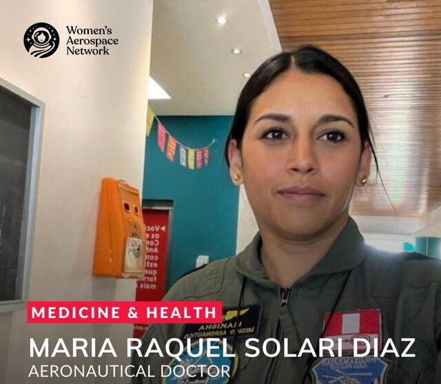 Solari Diaz compite contra otras 150 especialistas en medicina aeronáutica del mundo. Foto: Woman's Aerospace Network   