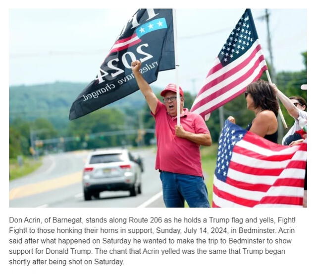  Una de las postales en las afueras del complejo golfístico de Donald Trump en Nueva Jersey. Foto: captura de Google   