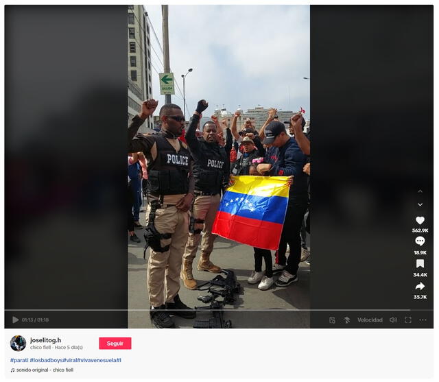 <em> Registro más antiguo del clip viral en la web. Foto: captura de TikTok</em>   