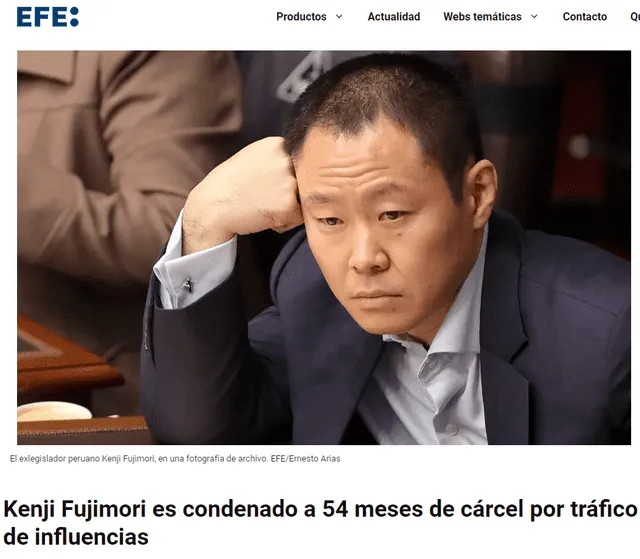 Así informó la prensa internacional sobre la sentencia de prisión a Kenji Fujimori.