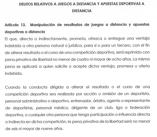 Congreso aprobó dictamen que modifica la legislación en materia de apuestas deportivas para tipificar como delito la manipulación de resultados deportivos a distancia. Foto: Congreso Congreso aprobó dictamen que modifica la legislación en materia de apuestas deportivas para tipificar como delito la manipulación de resultados deportivos a distancia. Foto: Congreso