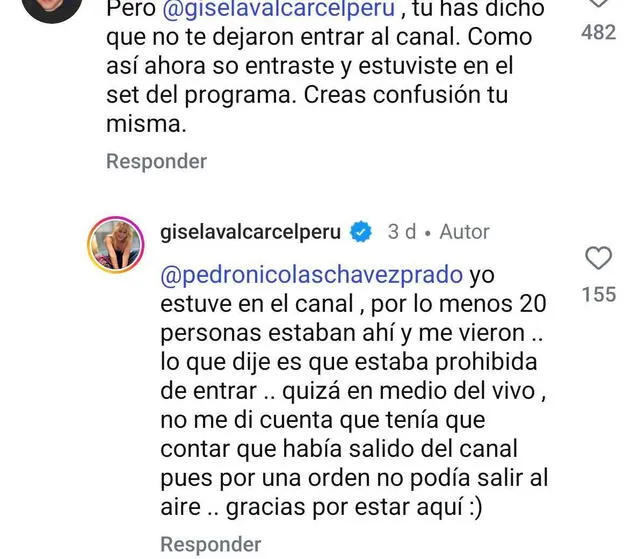 La popular 'Señito' respondió a los usuarios que le contestaron en sus redes sociales. Foto: Instagram La popular 'Señito' respondió a los usuarios que le contestaron en sus redes sociales. Foto: Instagram