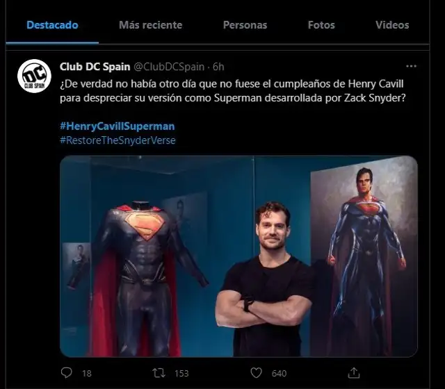 Con el hashtag #HenryCavillSuperman los fans de Henry Cavill ya comenzaron una campaña tras conocer el despido del actor de su papel de Superman