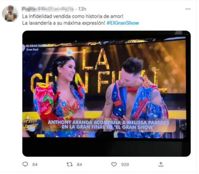 Memes y críticas tras eliminación de Melissa Paredes con Anthony Aranda de "El gran show".