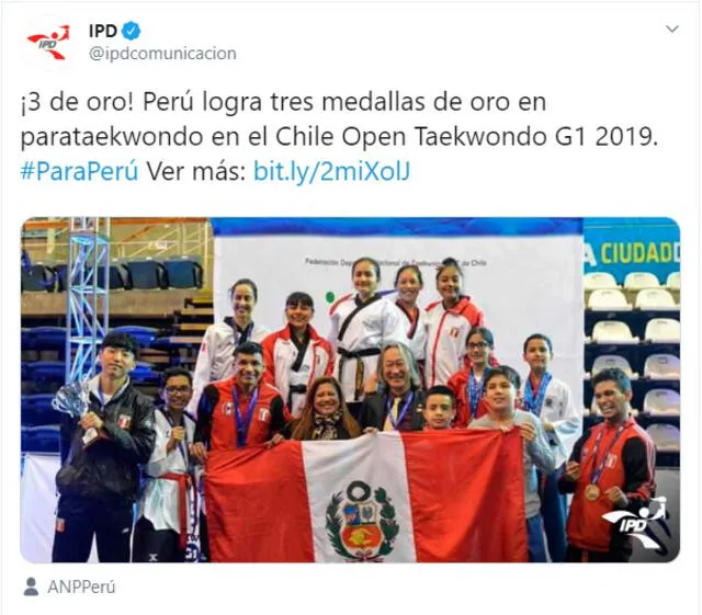 IPD: tres paradeportistas peruanos lograron medalla de oro en Chile.