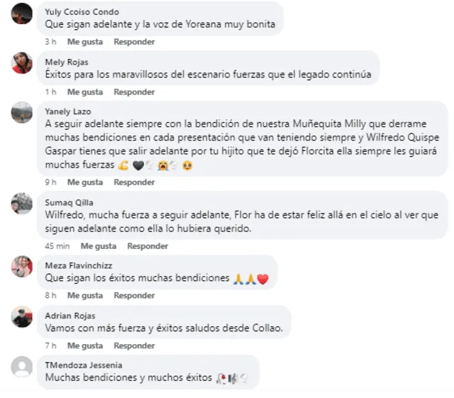  Usuarios comentaron tras la última presentación de la agrupación en donde pertenecía la Muñequita Milly. Foto: captura de facebook/Wilfredo Quispe Gaspar   