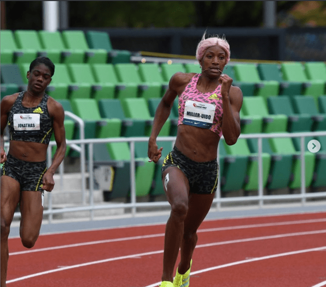 Shaunae Miller-Uibo defenderá la presea obtenida en Rio 2016. Foto Instagram.