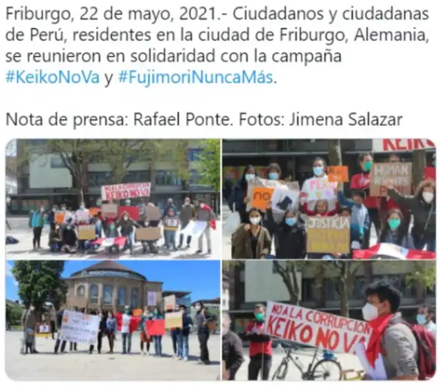 Marcha contra Keiko en Alemania