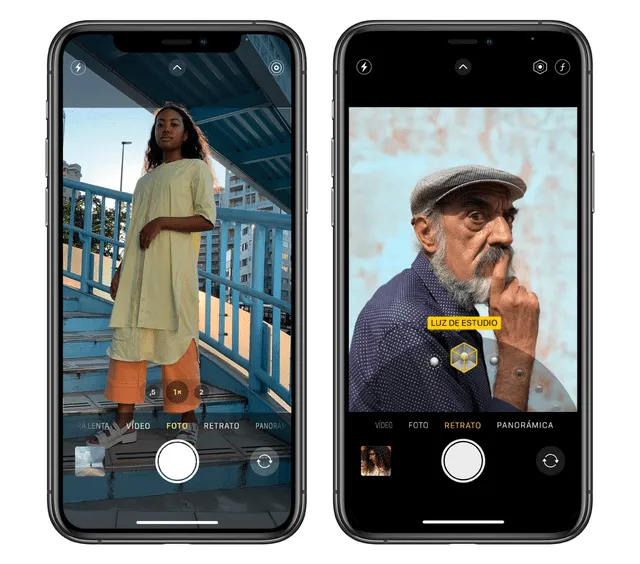 Modos de imagen en la aplicación de la cámara. Foto: Apple
