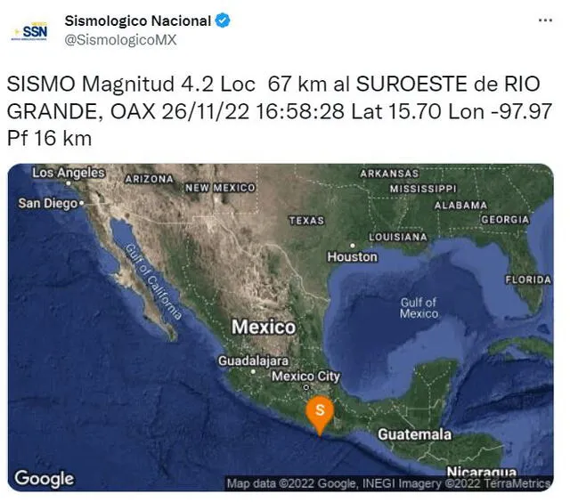 Sismo México