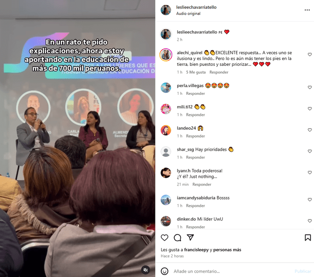  Mensaje de la novia de Mark Vito. Foto: Instagram   