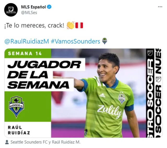 Ruidíaz juega en la liga norteamericana desde el 2019. Foto: MLS