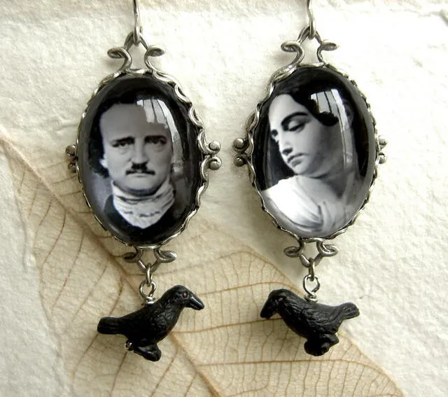 Poe se casó con Virginia, su primera, cuando ella apenas tenía 13 años | Foto:  Etsy