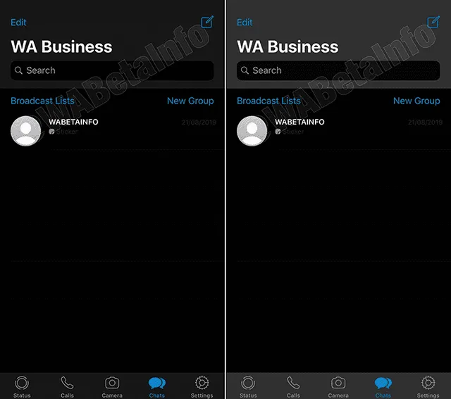 Si bien las capturas de pantalla pertenecen a la interfaz de WhatsApp Business, son válidas para la versión estándar. | Foto: WABetaInfo