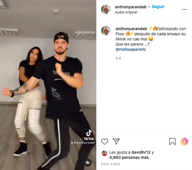 Anthony Aranda, bailarín ampayado con Melissa Paredes, bloquea sus redes sociales ante críticas
