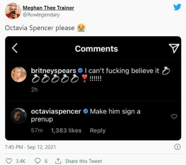 "Octavia Spencer por favor". Foto: captura de Twitter